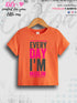 Every Day I Am Muslim Printed 1 To 11 Years Baby Girls Islamic T-Shirt In Lowest Price Only In BD Legacy Boutiques Legacy Boutiques