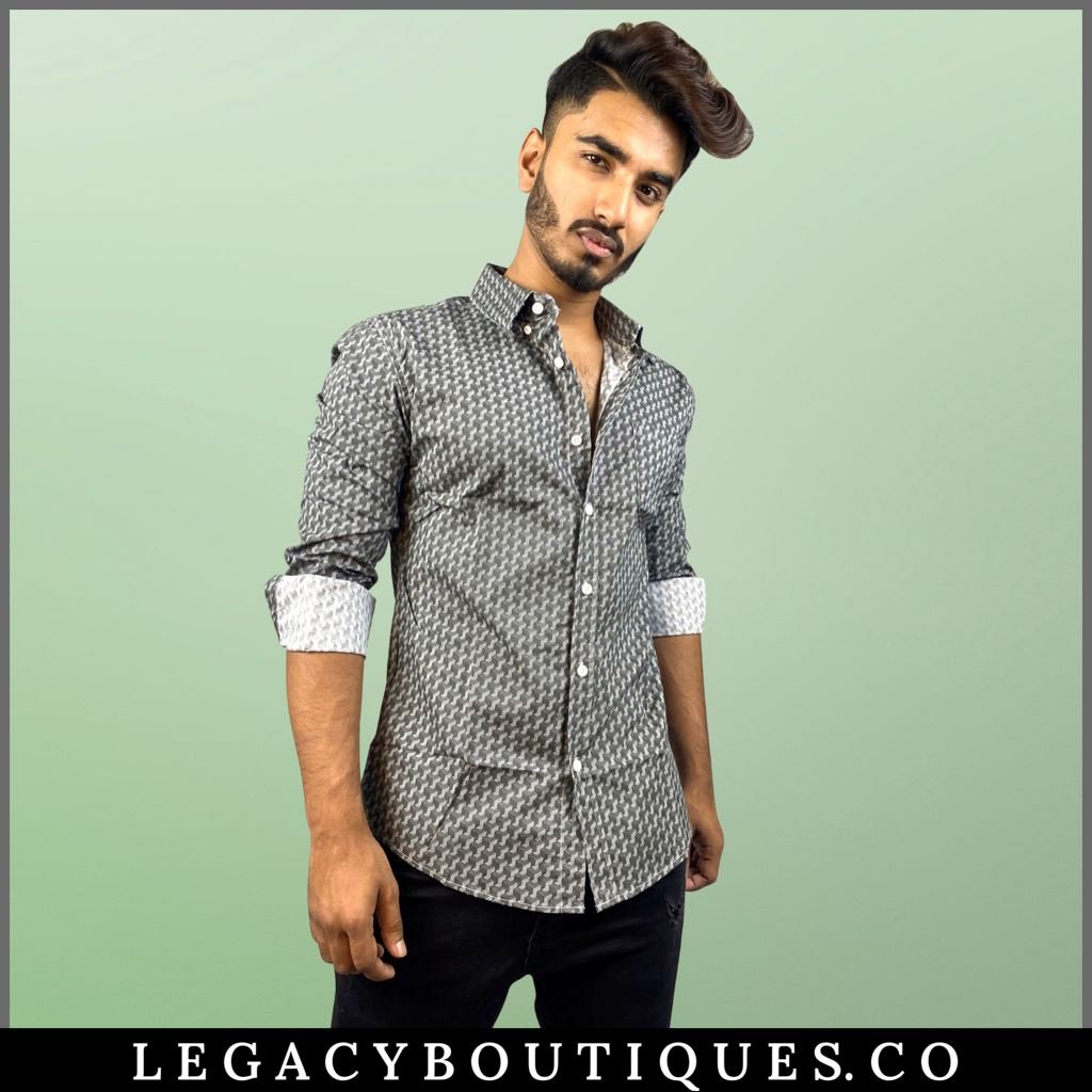 Export Quality New Stylish Long Sleeve Casual Shirt for Men Legacy Boutiques Legacy Boutiques