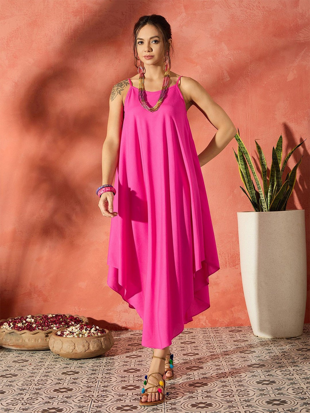 Floral Asymmetric Layered Dress for Women Legacy Boutiques Legacy Boutiques