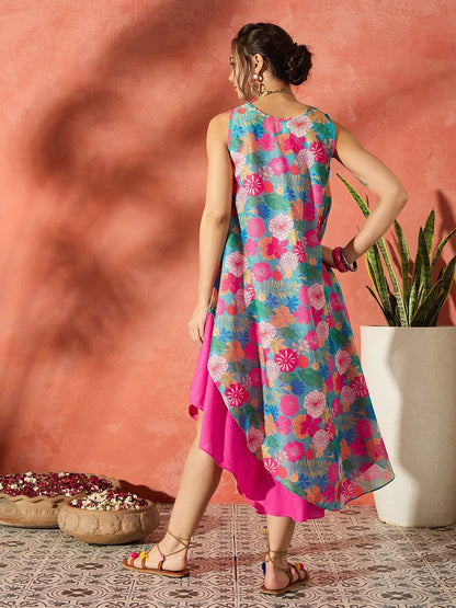 Floral Asymmetric Layered Dress for Women Legacy Boutiques Legacy Boutiques