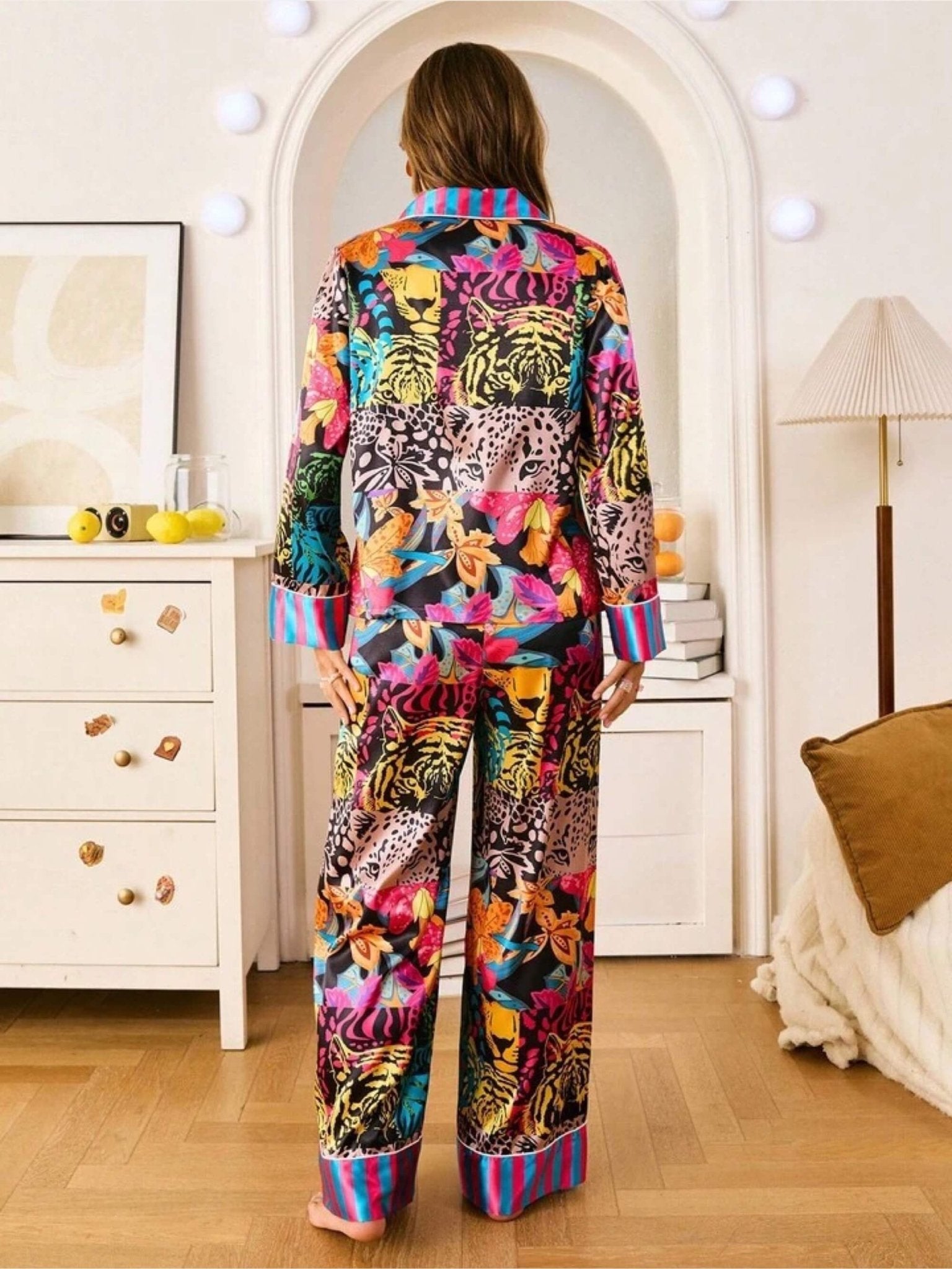 Floral Luxurious Nighty Set Legacy Boutiques Legacy Boutiques