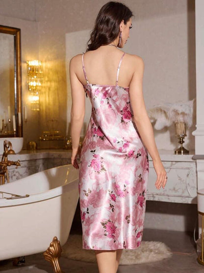 Floral Satin Slip Dress Legacy Boutiques Legacy Boutiques