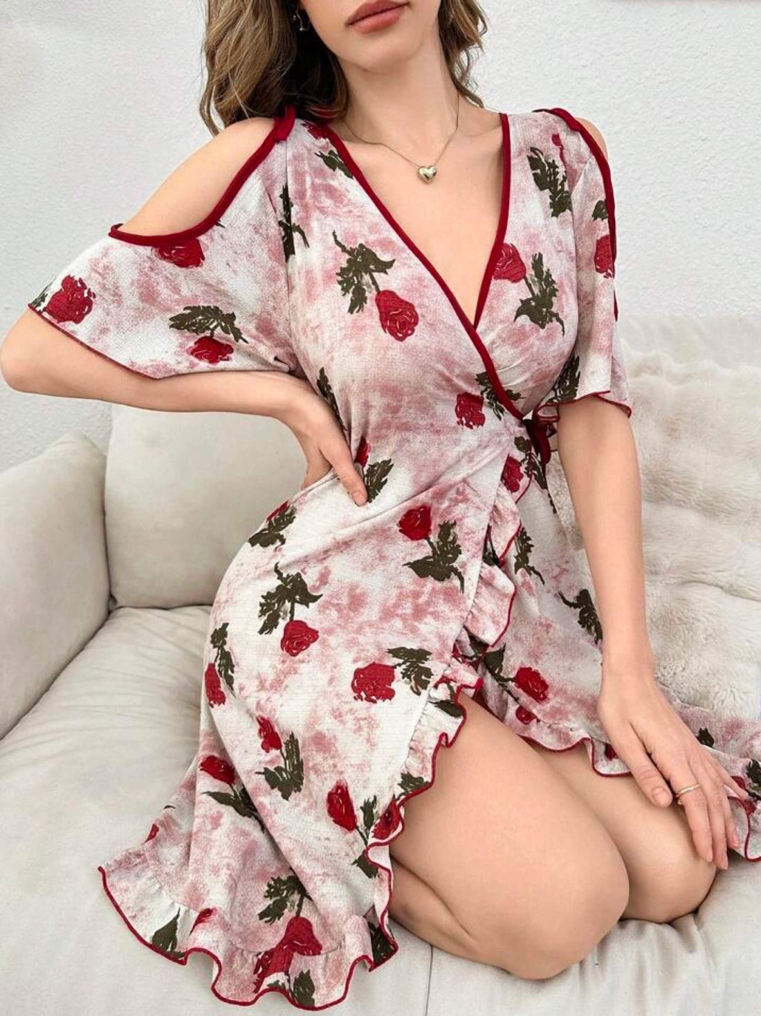 Flounce Sleeve Ruffle Style Dress Legacy Boutiques Legacy Boutiques