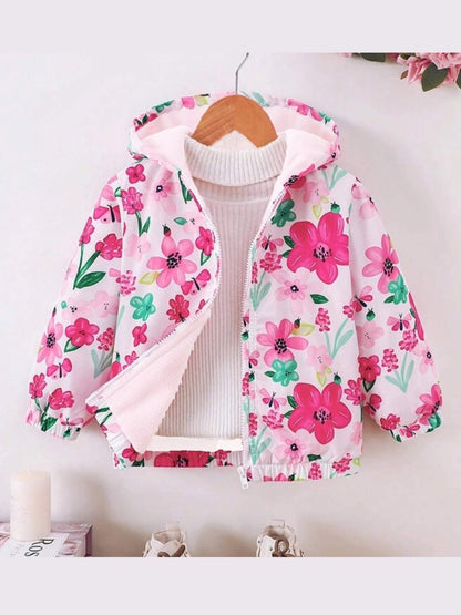 Flower Printed Kids Jacket Winter Wear Legacy Boutiques Legacy Boutiques