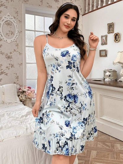Flower Printed Sexy Nighty Dress Legacy Boutiques Legacy Boutiques