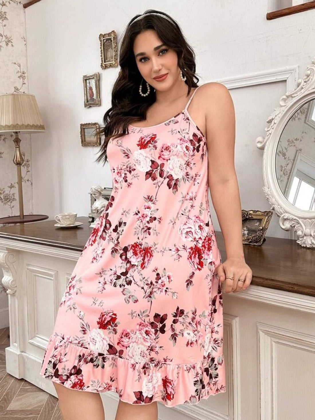 Flower Printed Sexy Nighty Dress Legacy Boutiques Legacy Boutiques