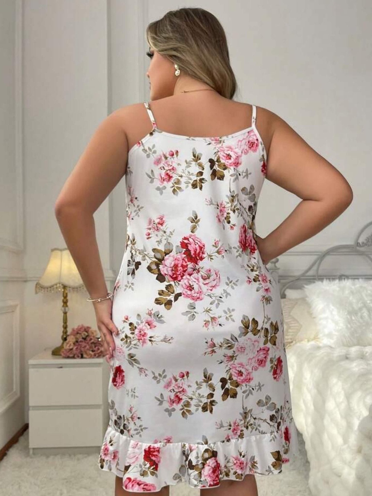 Flower Printed Sexy Nighty Dress Legacy Boutiques Legacy Boutiques