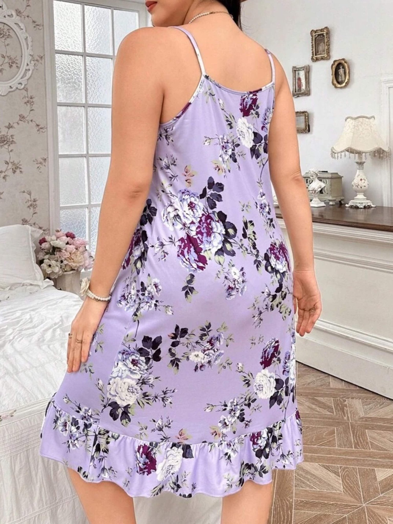 Flower Printed Sexy Nighty Dress Legacy Boutiques Legacy Boutiques