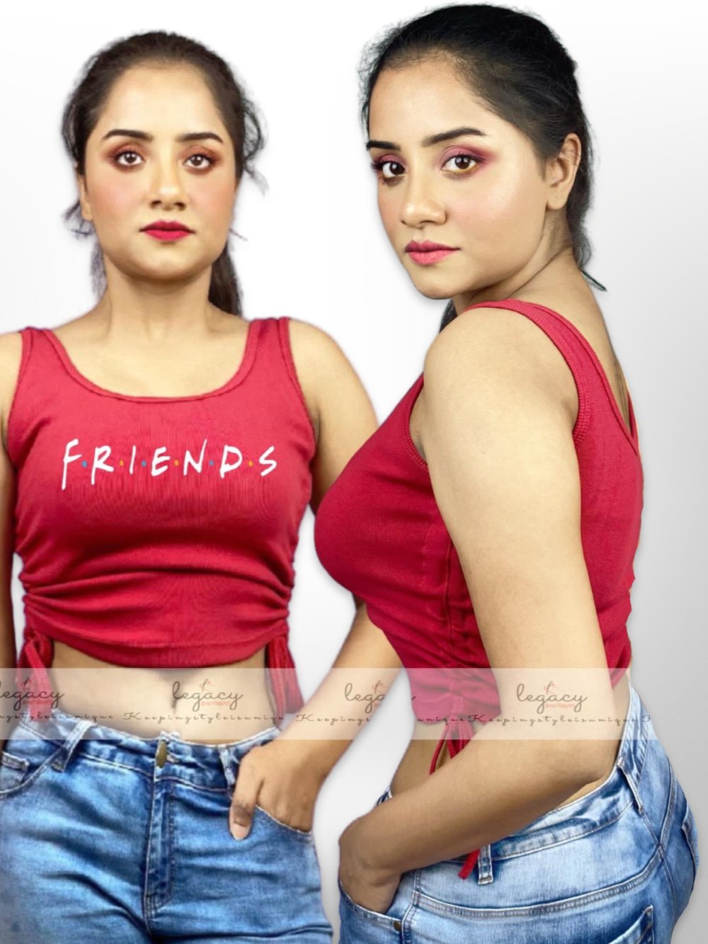 FRIENDS Printed Comfortable Ladies Red TankTop Legacy Boutiques Legacy Boutiques