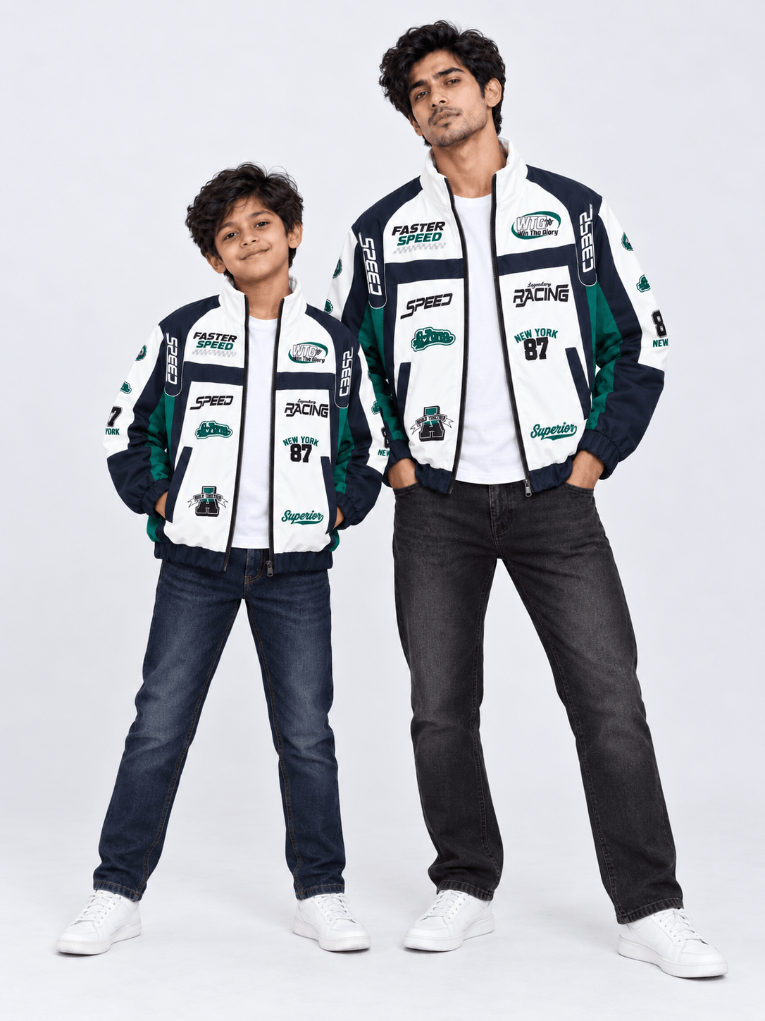 Full Family Range Speed Racer Windbreaker Zipper Jacket Legacy Boutiques Legacy Boutiques
