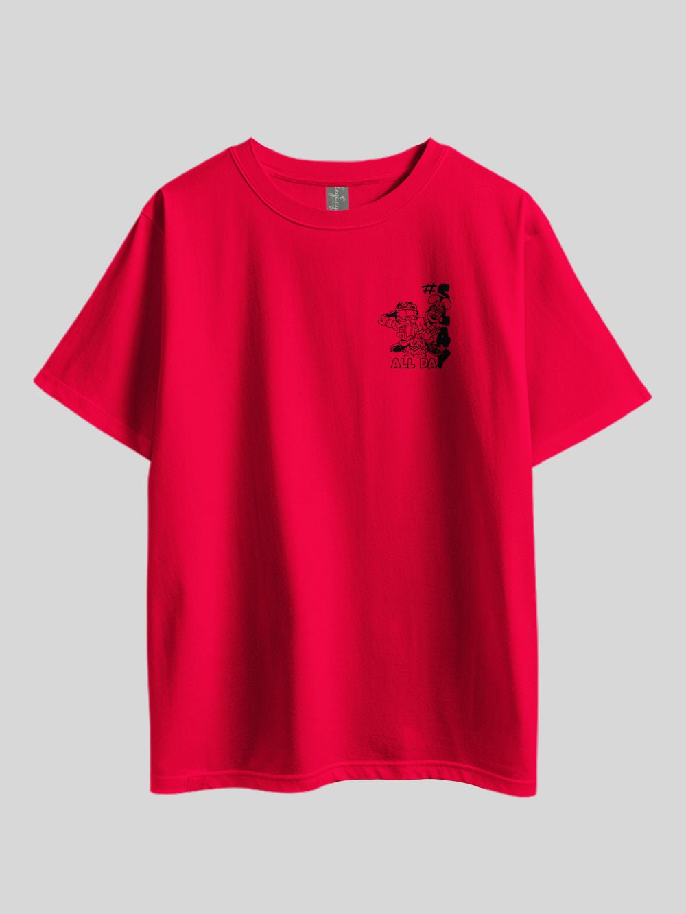 GARFIELD FRIENDS THAT SLAY TOGETHER STAY TOGETHER. GOOD VIBES ONLY Graphic Printed Drop Shoulder T-shirt Legacy Boutiques Bangladesh Legacy Boutiques Legacy Boutiques