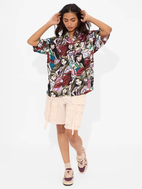 Garfield Graffiti "I Hate Mondays" Pop Art Short Sleeve Button - Down Legacy Boutiques Legacy Boutiques