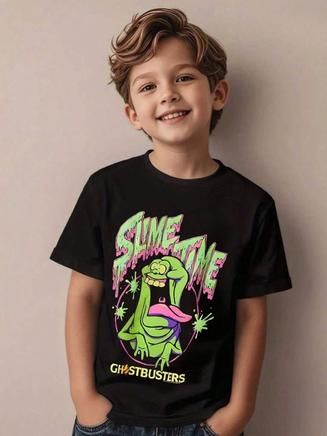 Ghostbusters Slime Ghost Printed 1 To 11 Year Kids Boys Casual T-Shirt In Cheapest Price Only In Dhaka Legacy Boutiques Legacy Boutiques