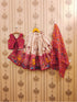 Girls Maroon Silk Kalamkari Lehenga Choli - Traditional Elephant Print 3 Pis Legacy Boutiques Legacy Boutiques