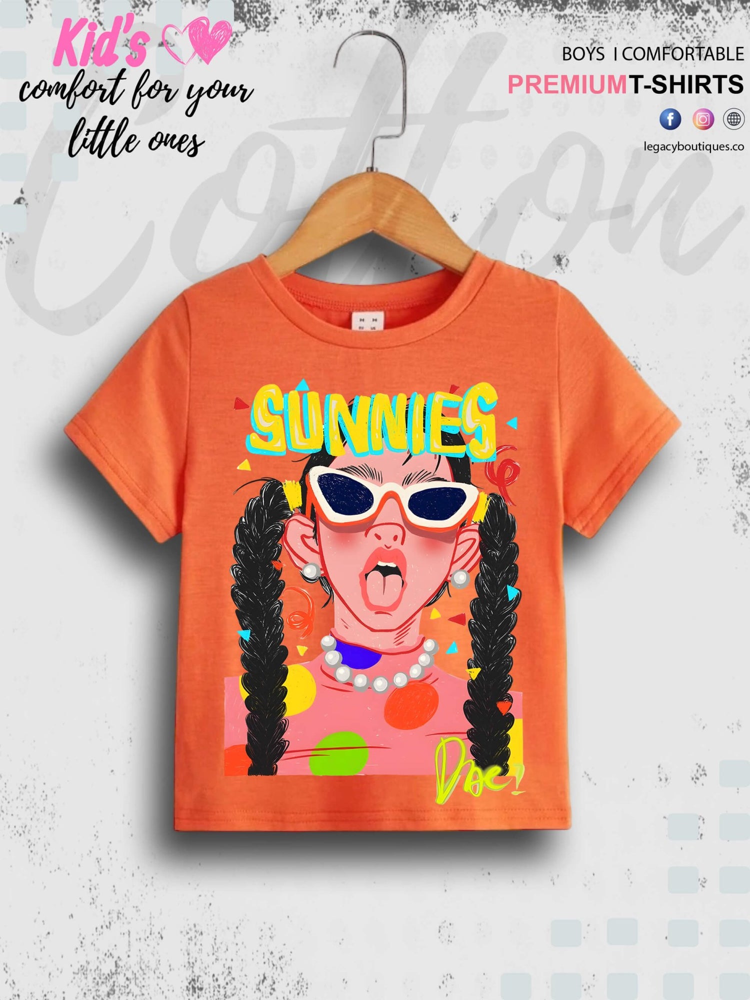 Girls Pink Cotton Toddler Printed 1 To 11 Year Girls T-Shirt In Lowest Price Only In Dhaka Legacy Boutiques Legacy Boutiques