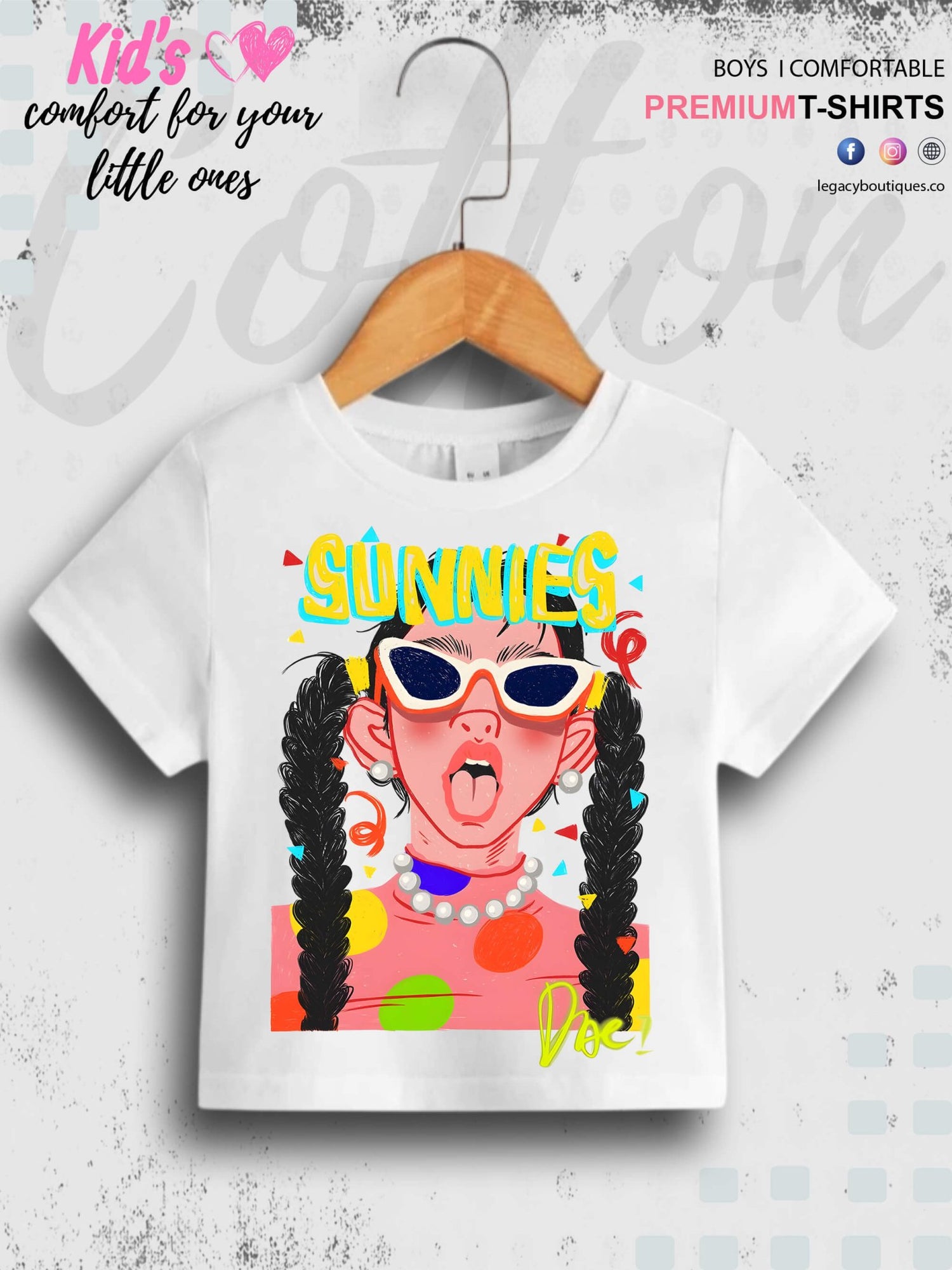 Girls Pink Cotton Toddler Printed 1 To 11 Year Girls T-Shirt In Lowest Price Only In Dhaka Legacy Boutiques Legacy Boutiques