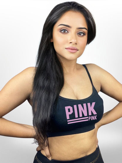 Girls Pink Printed Soft Bra Legacy Boutiques Legacy Boutiques