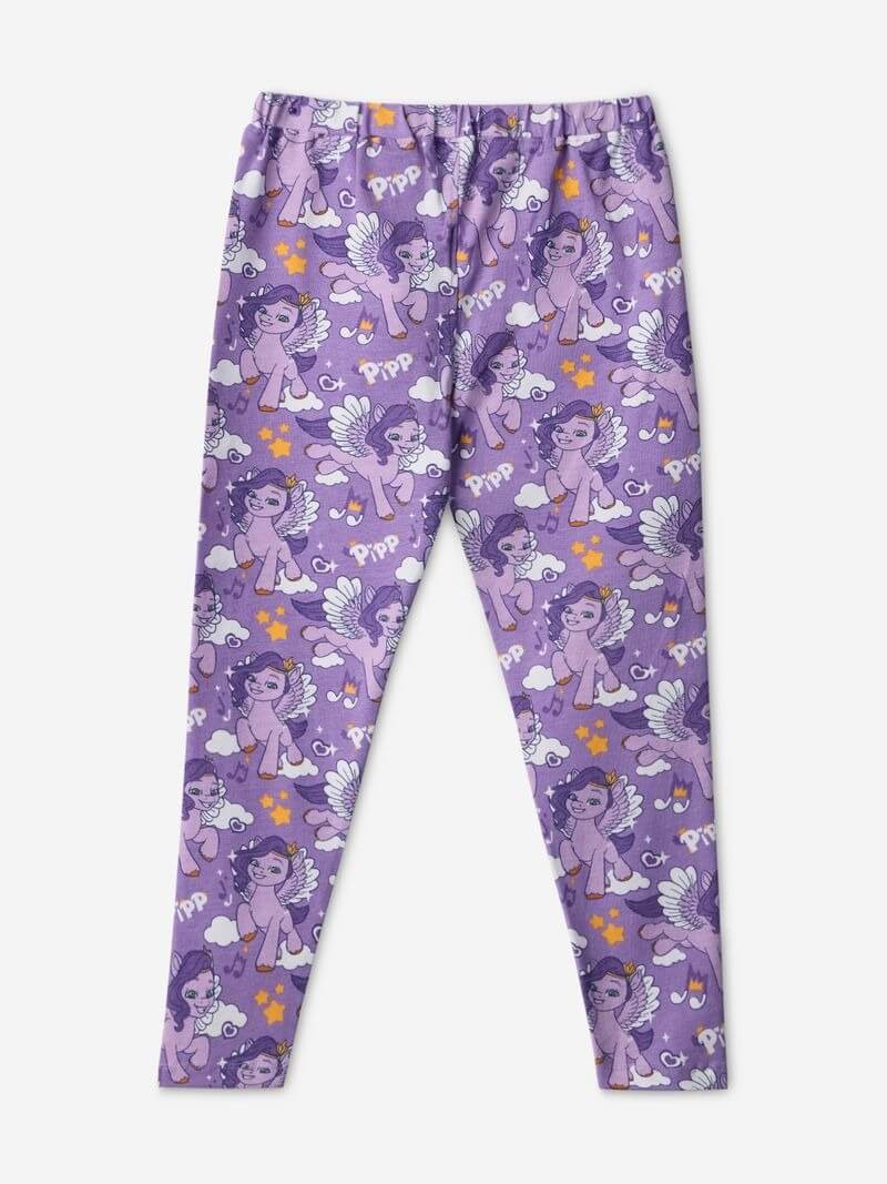 Girls Princess Pipp Petals Purple Leggings - My Little Pony Inspired Activewear Legacy Boutiques Legacy Boutiques