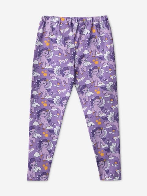 Girls Princess Pipp Petals Purple Leggings - My Little Pony Inspired Activewear Legacy Boutiques Legacy Boutiques