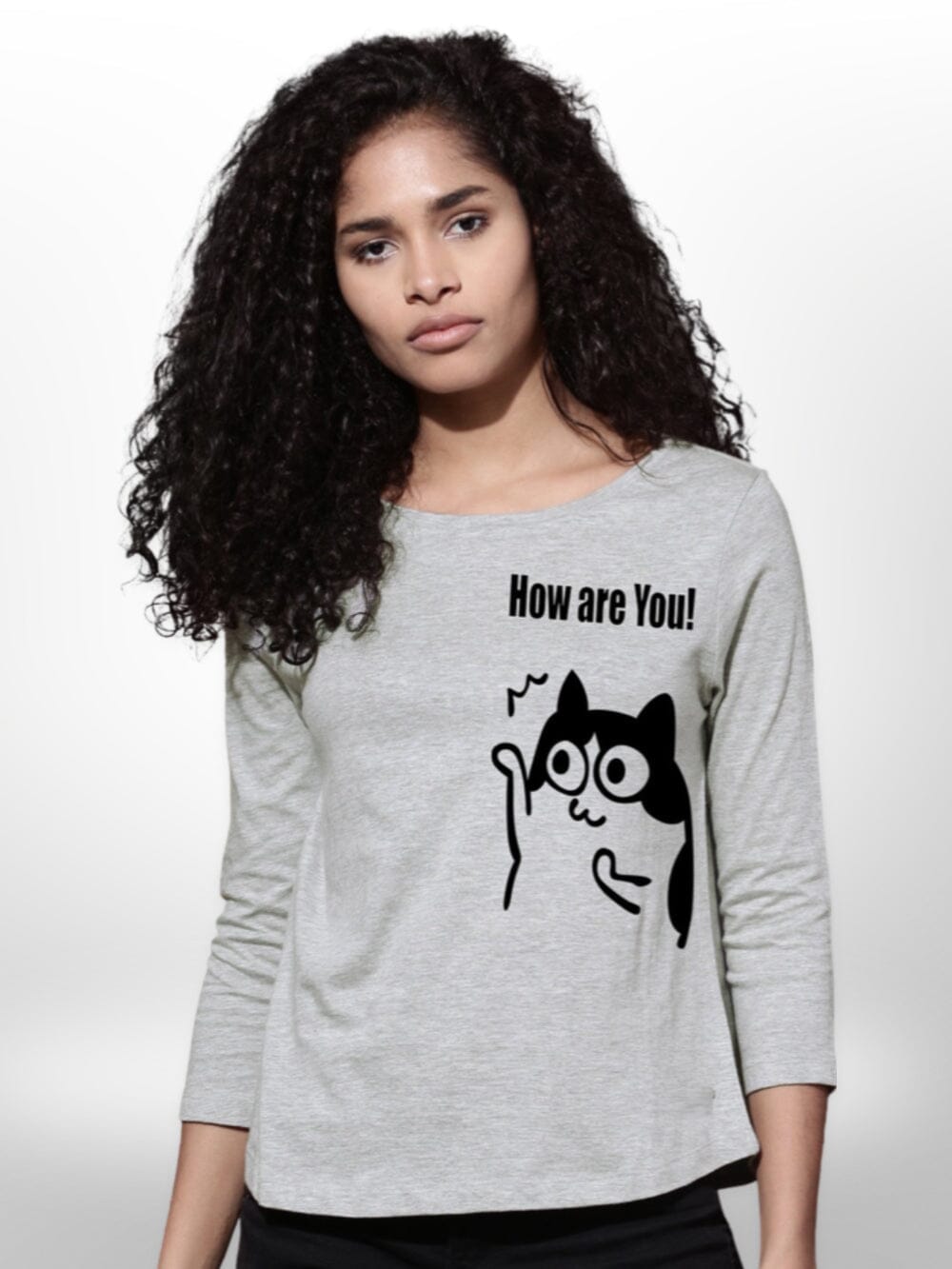 Girls T shirt Cat Printed 4 Quarter Sleeve Legacy Boutiques Legacy Boutiques