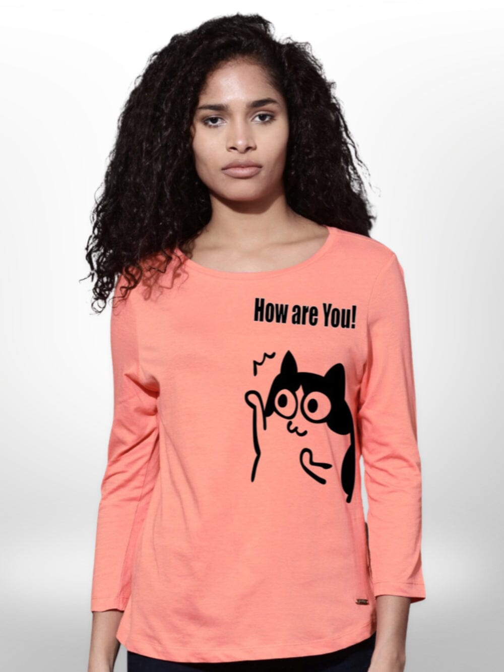 Girls T shirt Cat Printed 4 Quarter Sleeve Legacy Boutiques Legacy Boutiques