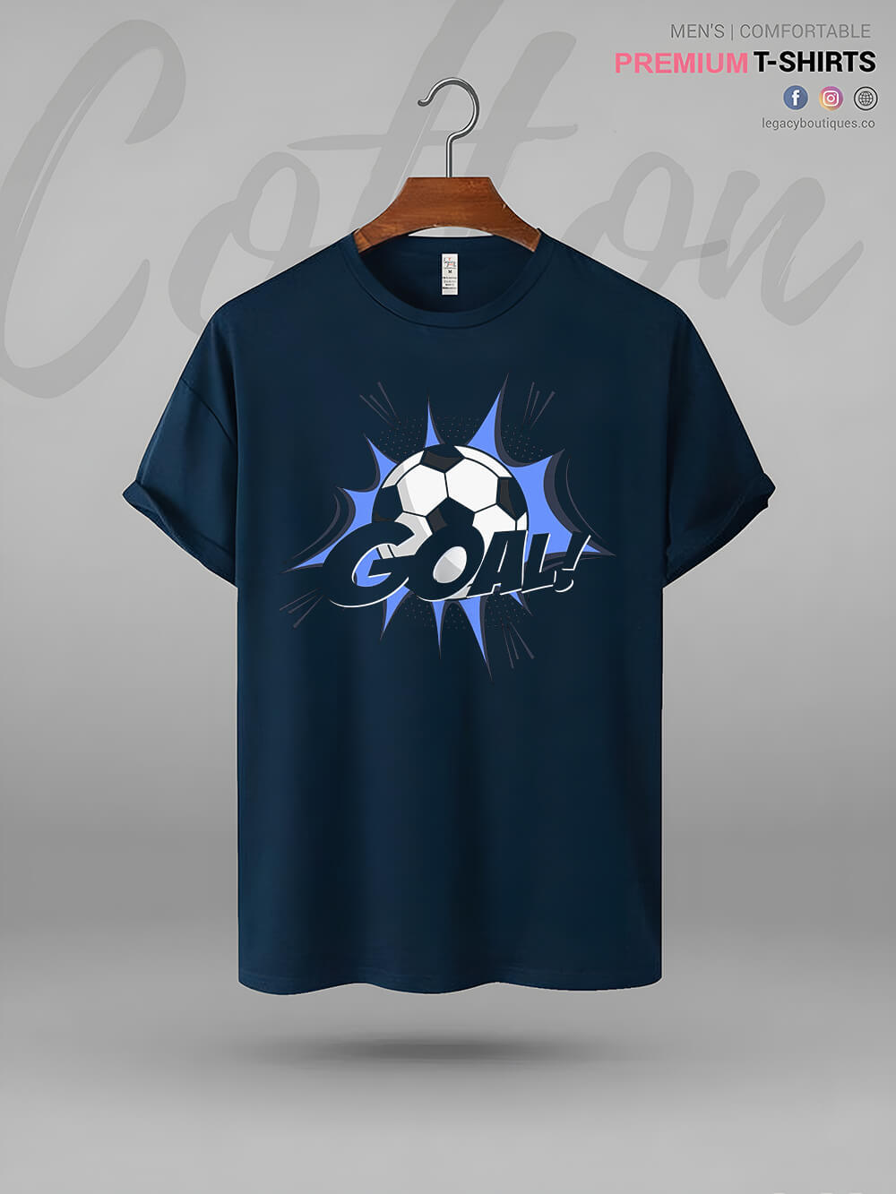 Goal Print Great Quality Mens TShirt In Lowest Price In Dhaka Legacy Boutiques Legacy Boutiques