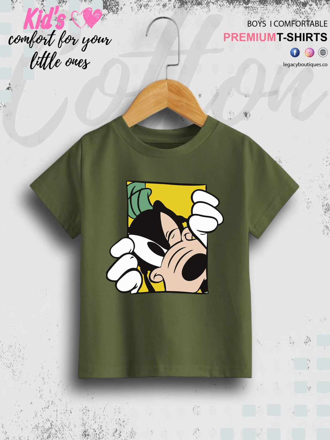 Goofy Dog 1 To 11 Year Boys T-Shirt In Cheapest Price Only In Dhaka Legacy Boutiques Legacy Boutiques