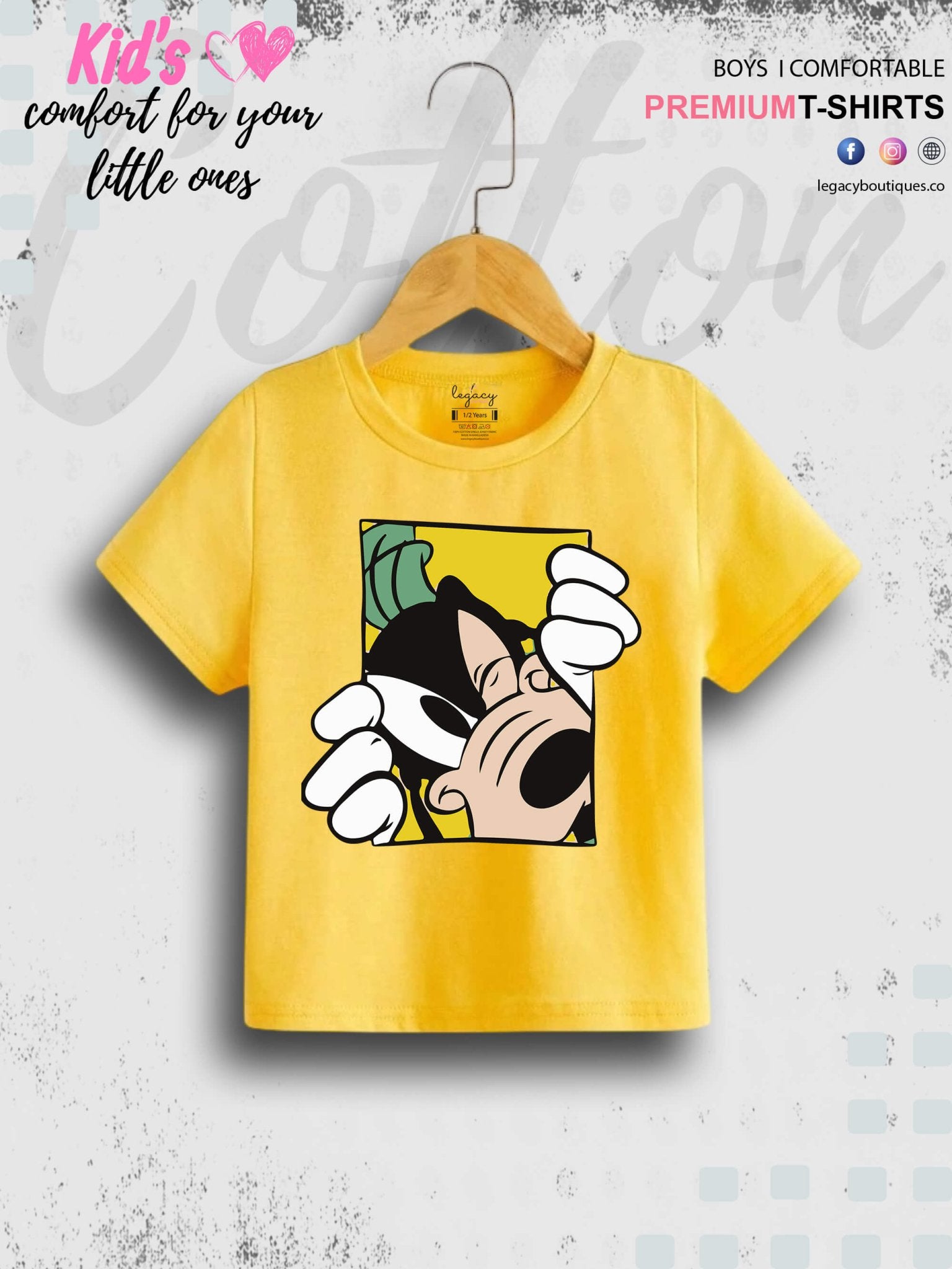Goofy Dog 1 To 11 Year Boys T-Shirt In Cheapest Price Only In Dhaka Legacy Boutiques Legacy Boutiques
