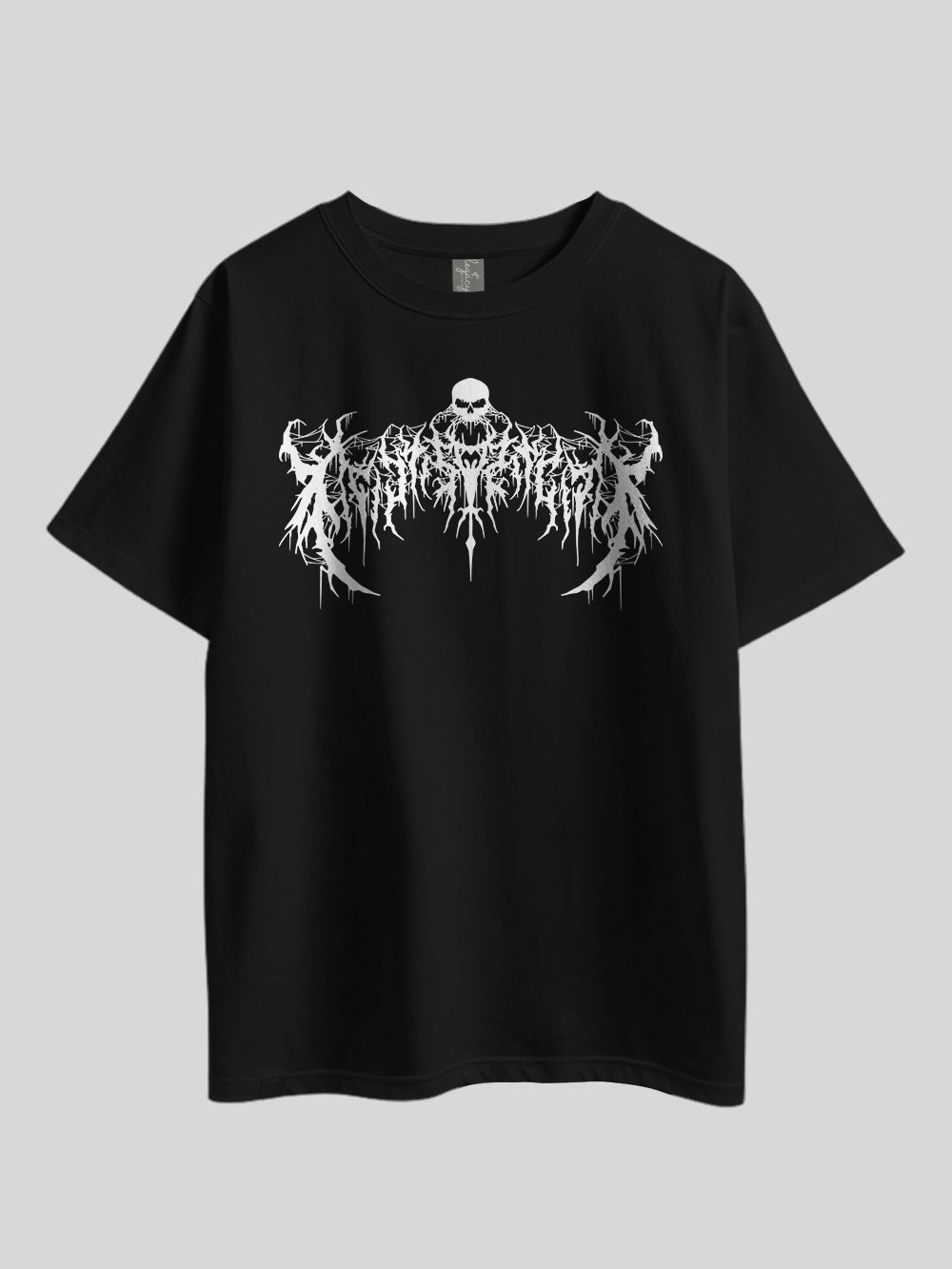 GOTHIC LETTER &amp; SKULL" Printed Drop Shoulder T-shirt Legacy Boutiques Bangladesh Legacy Boutiques Legacy Boutiques