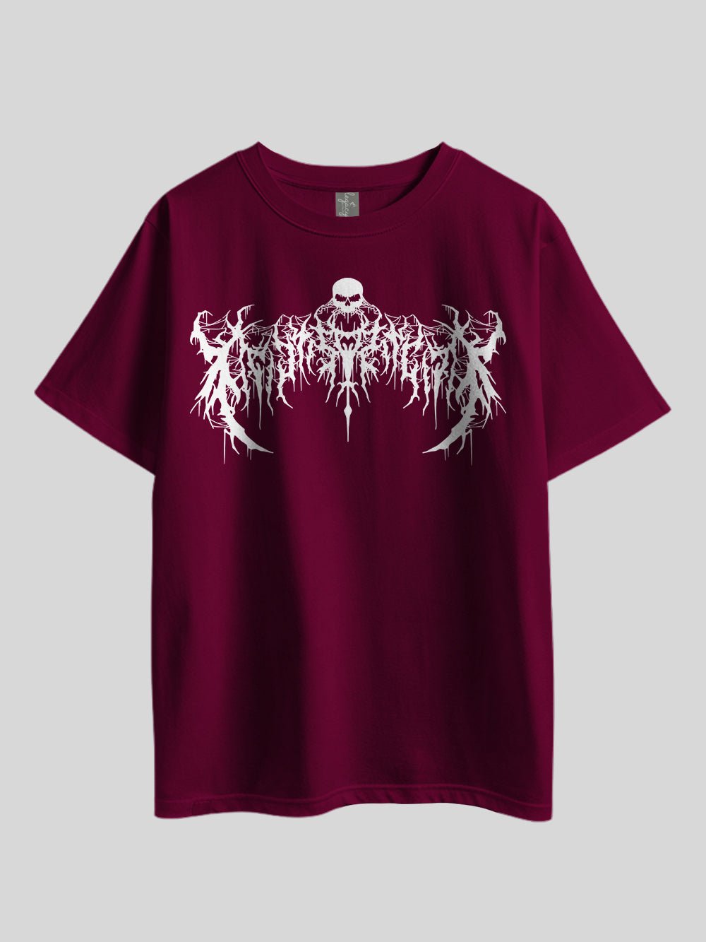 GOTHIC LETTER &amp; SKULL" Printed Drop Shoulder T-shirt Legacy Boutiques Bangladesh Legacy Boutiques Legacy Boutiques