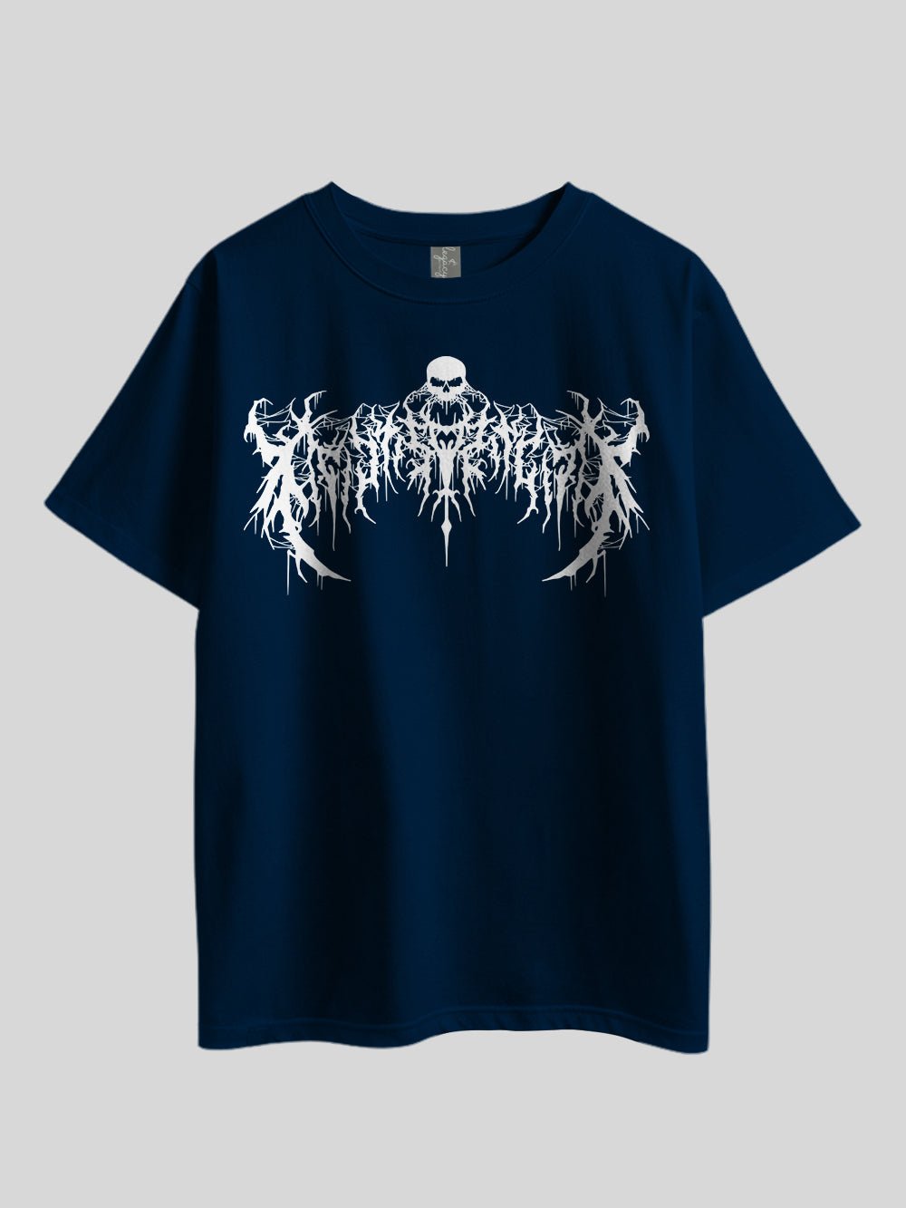 GOTHIC LETTER &amp; SKULL" Printed Drop Shoulder T-shirt Legacy Boutiques Bangladesh Legacy Boutiques Legacy Boutiques