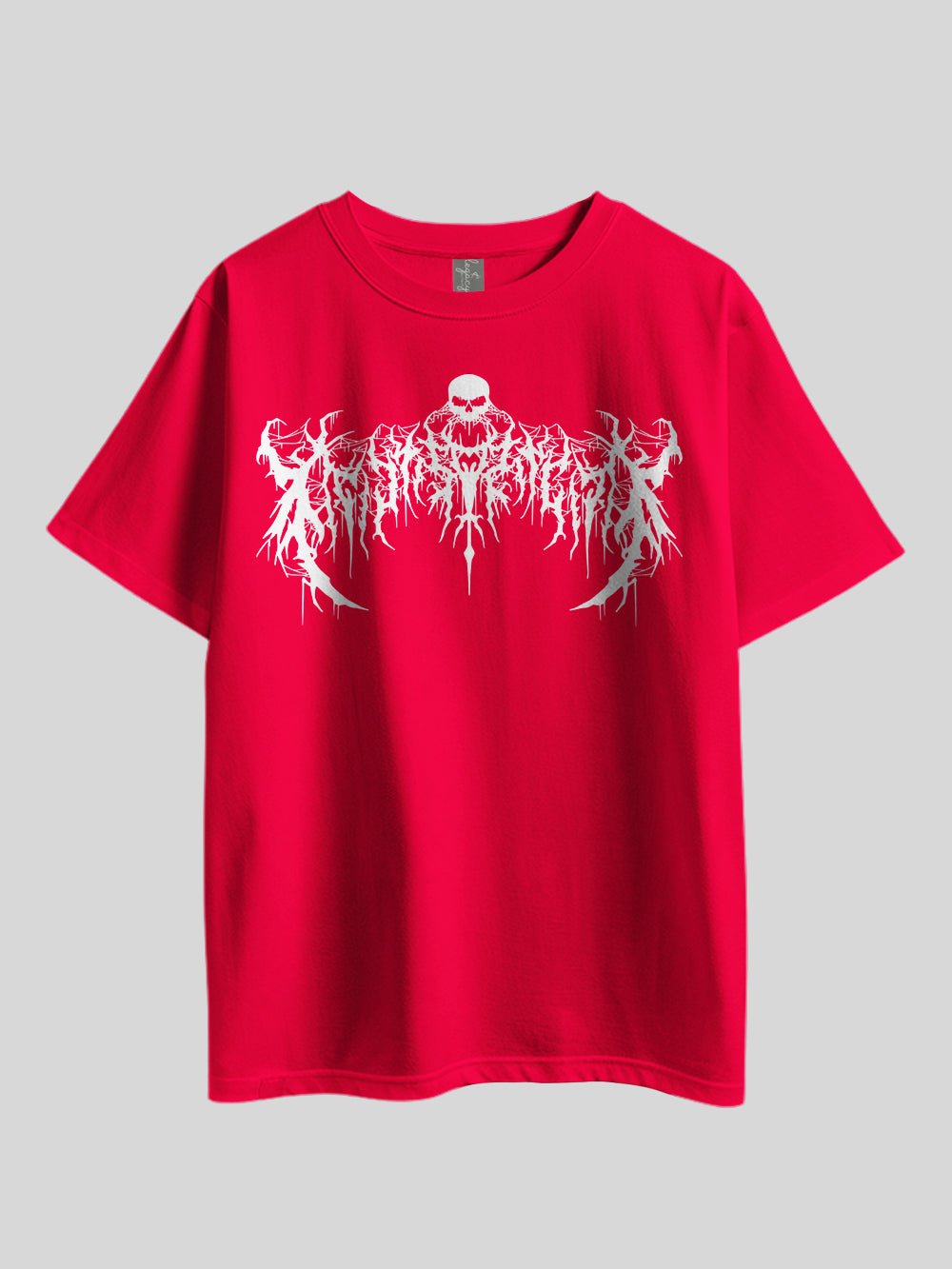 GOTHIC LETTER &amp; SKULL" Printed Drop Shoulder T-shirt Legacy Boutiques Bangladesh Legacy Boutiques Legacy Boutiques