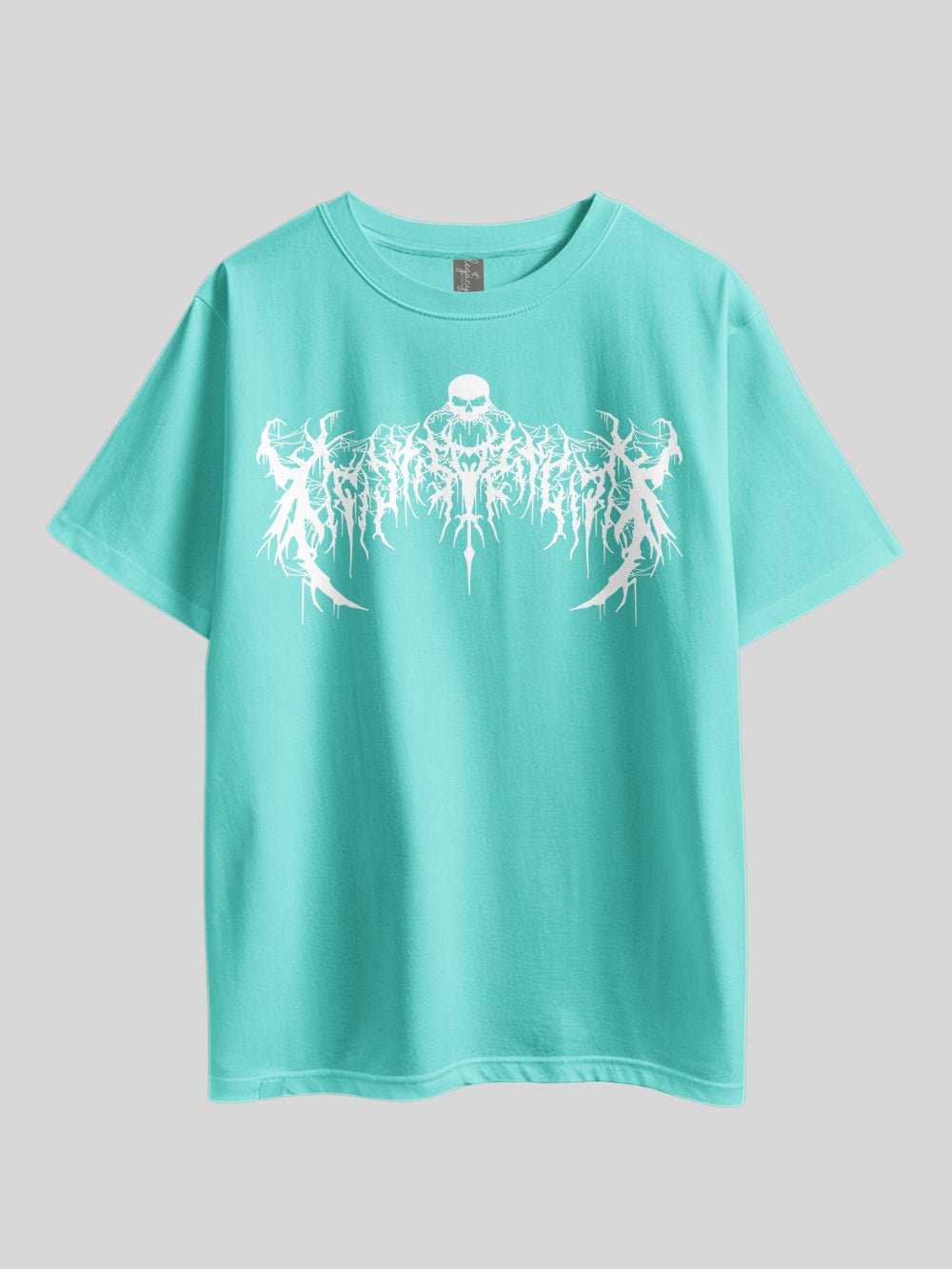GOTHIC LETTER &amp; SKULL" Printed Drop Shoulder T-shirt Legacy Boutiques Bangladesh Legacy Boutiques Legacy Boutiques