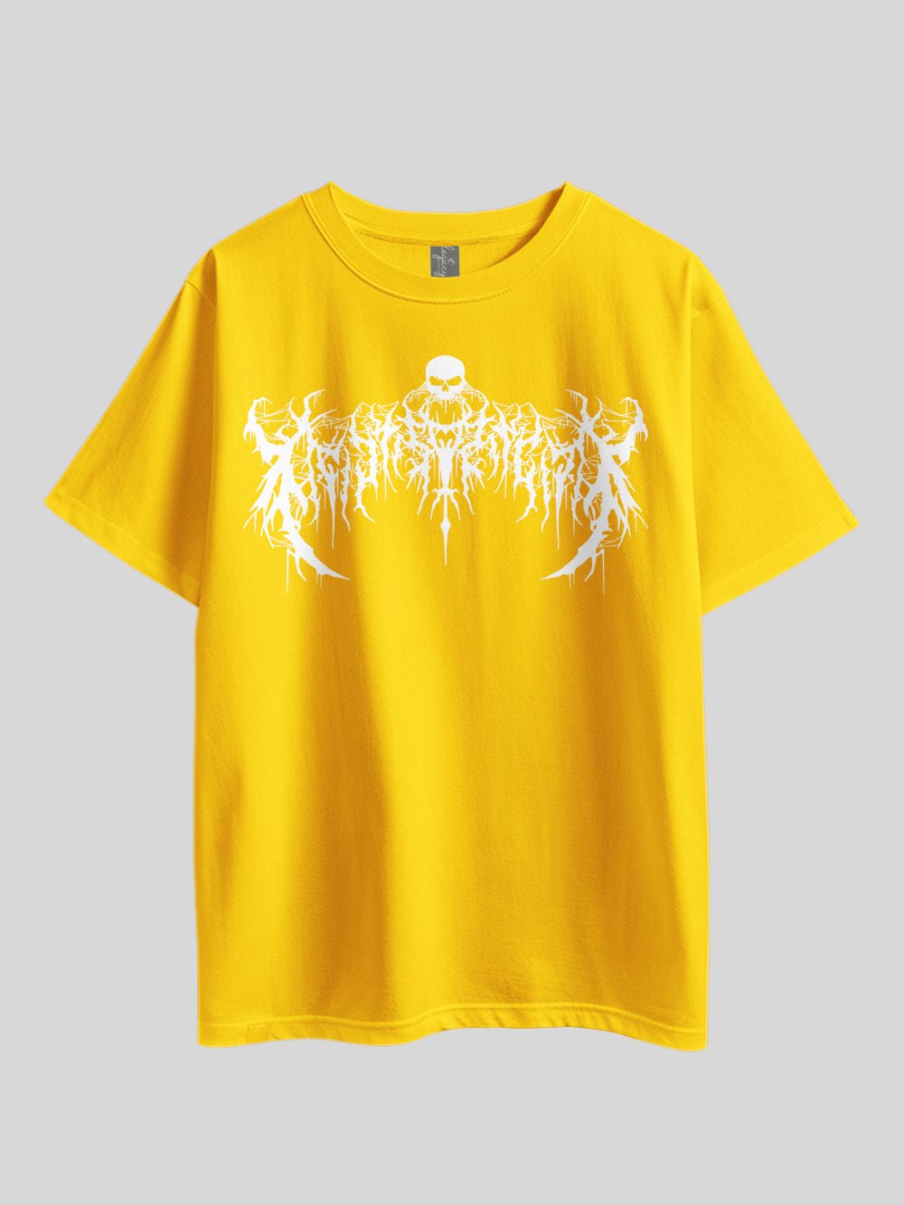 GOTHIC LETTER &amp; SKULL" Printed Drop Shoulder T-shirt Legacy Boutiques Bangladesh Legacy Boutiques Legacy Boutiques