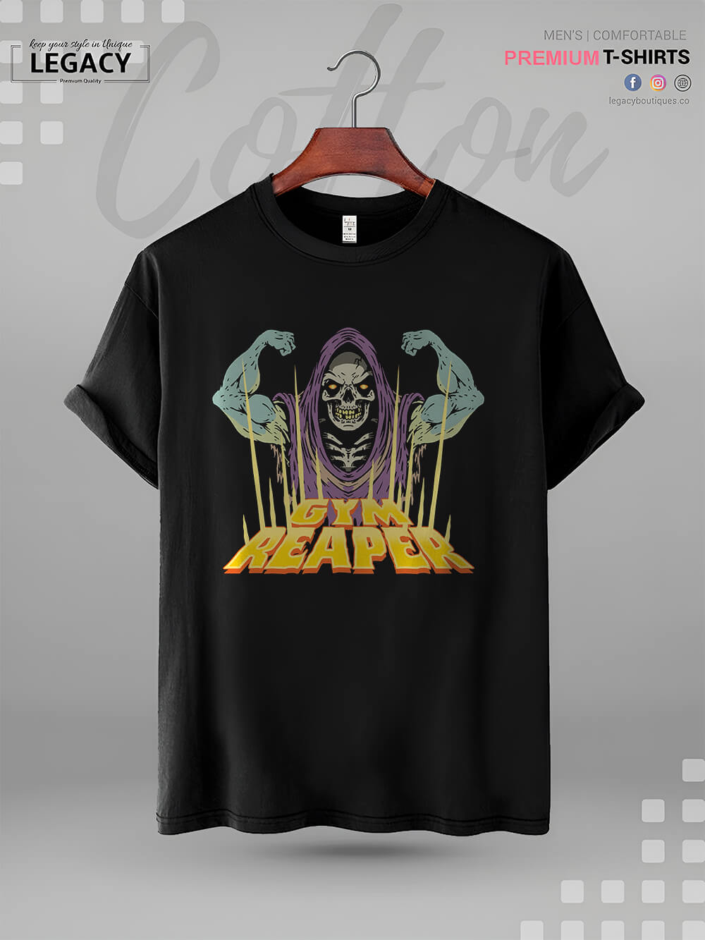 Gym Reaper Print High Quality In Cheapest Price Men&