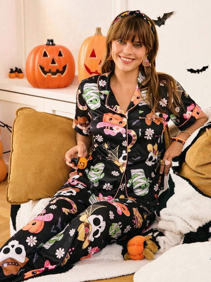 Half Sleeve Luxury Nighty Set Legacy Boutiques Legacy Boutiques