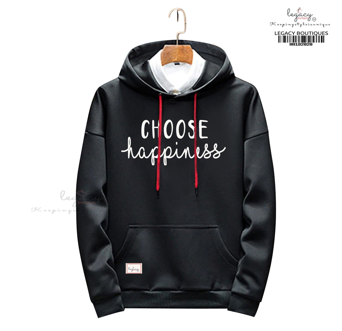 Happiness Printed Hoodies For Men&