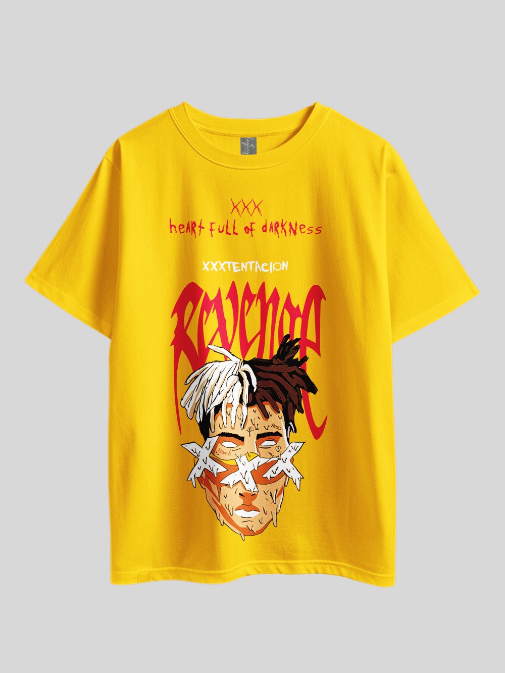 Heart Full Of Darkness (XXXTENTACTION REVENGE)" Graphic Printed Drop Shoulder T-shirt Legacy Boutiques Dhaka Legacy Boutiques Legacy Boutiques
