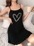Heart Shape Printed Spaghetti Strap Nightwear Legacy Boutiques Legacy Boutiques