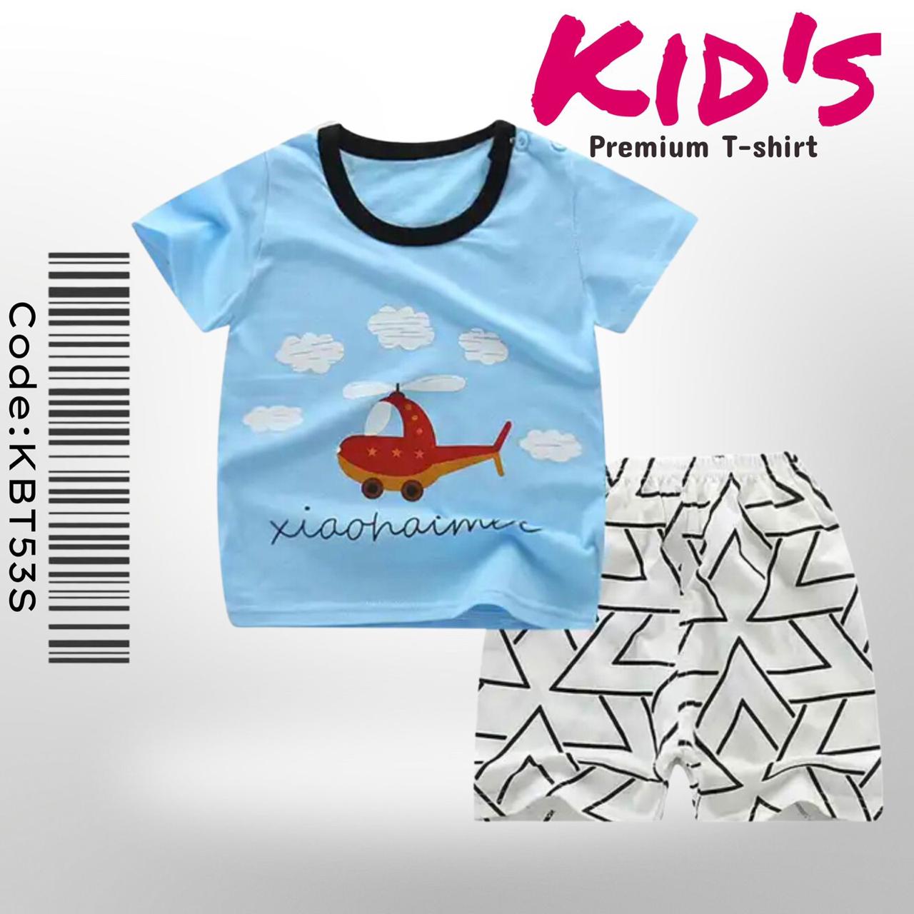 Helicopter Print Summer Friendly Baby &amp; Kids T-shirt Set Legacy Boutiques Legacy Boutiques