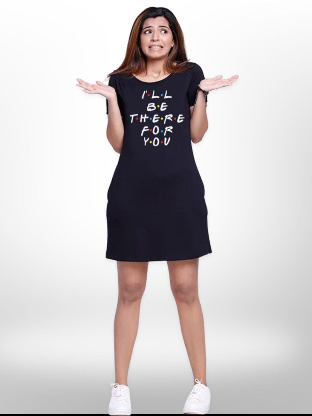I Will BE There For You Remember Printed Long T-shirt For Women&