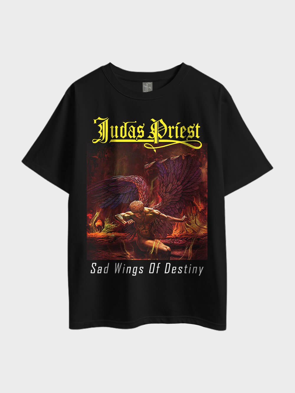 Judas Priest Sad Wings of Destiny Metal Oversized Mens Best Quality Tee Only In BD Legacy Boutiques Legacy Boutiques