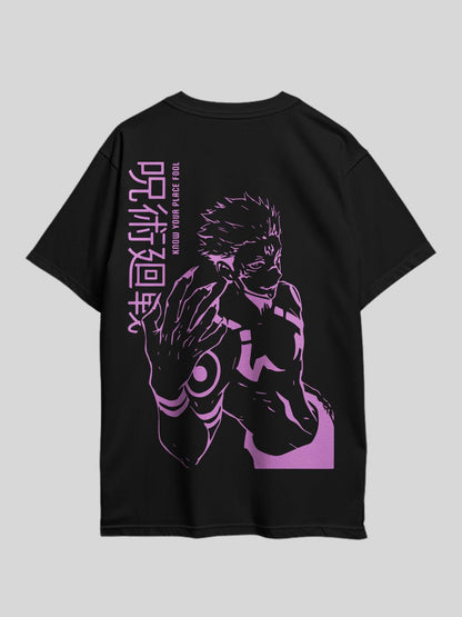 JUJUTSU KAISEN KNOW YOUR PLACE FOOL Anime Theme Graphic Printed Drop Shoulder T-shirt Legacy Boutiques Dhaka Legacy Boutiques Legacy Boutiques