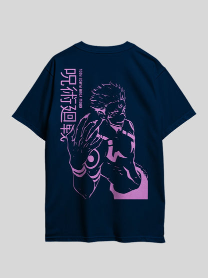 JUJUTSU KAISEN KNOW YOUR PLACE FOOL Anime Theme Graphic Printed Drop Shoulder T-shirt Legacy Boutiques Dhaka Legacy Boutiques Legacy Boutiques