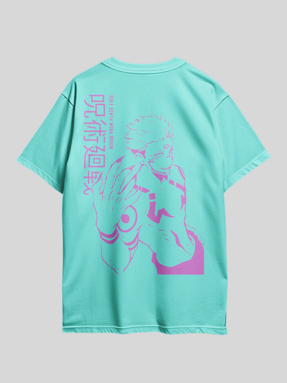 JUJUTSU KAISEN KNOW YOUR PLACE FOOL Anime Theme Graphic Printed Drop Shoulder T-shirt Legacy Boutiques Dhaka Legacy Boutiques Legacy Boutiques