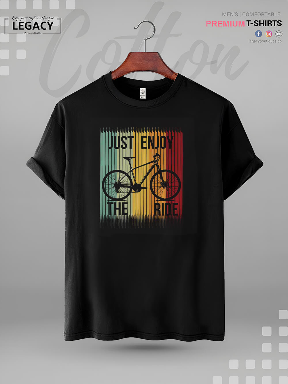 Just Enjoy The Ride Printed High Quality Mens T shirt At A Resonable Price Legacy Boutiques Legacy Boutiques