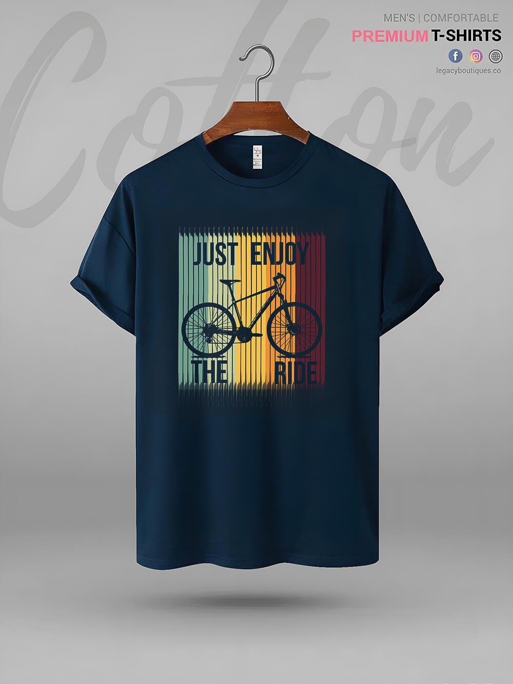 Just Enjoy The Ride Printed High Quality Mens T shirt At A Resonable Price Legacy Boutiques Legacy Boutiques