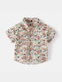 Kids Artistic Cartoon Face Print Short Sleeve Button - Down - "Happy Faces" Legacy Boutiques Legacy Boutiques