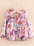 Kids cartoon print hooded zipper jacket Legacy Boutiques Legacy Boutiques