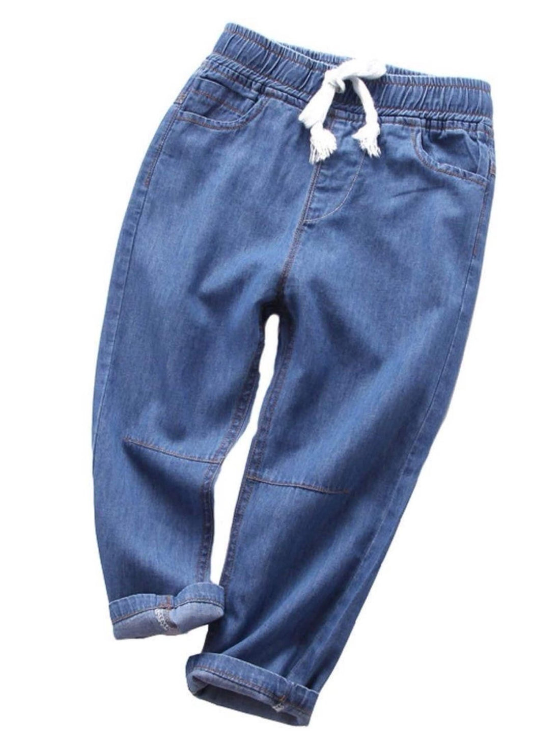 Kids denim full pants elastic waist Legacy Boutiques Legacy Boutiques